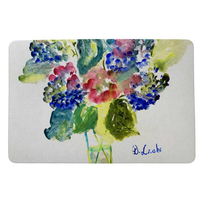 Non-Slip Floral Doormat