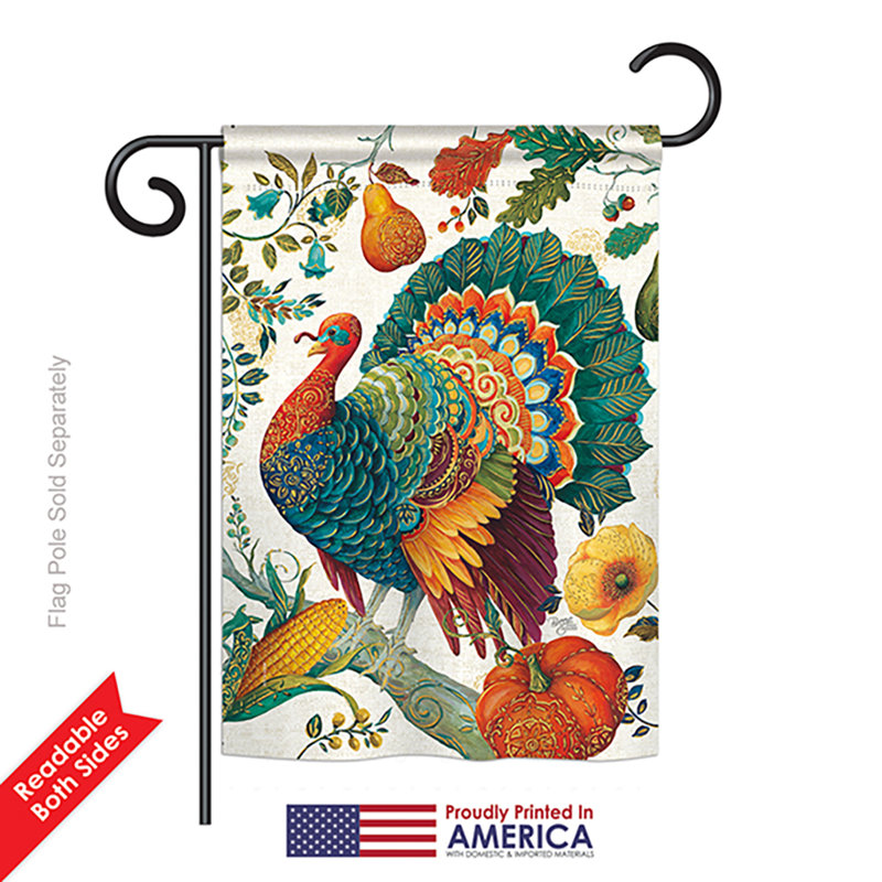 Drapeau de jardin Boole Suzani, Polyester/Mélange de polyester