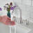 8 In. Widespread Double Handle High Arc Bathroom Faucet With Drain Kit Included In Brushed Nickel-116697469