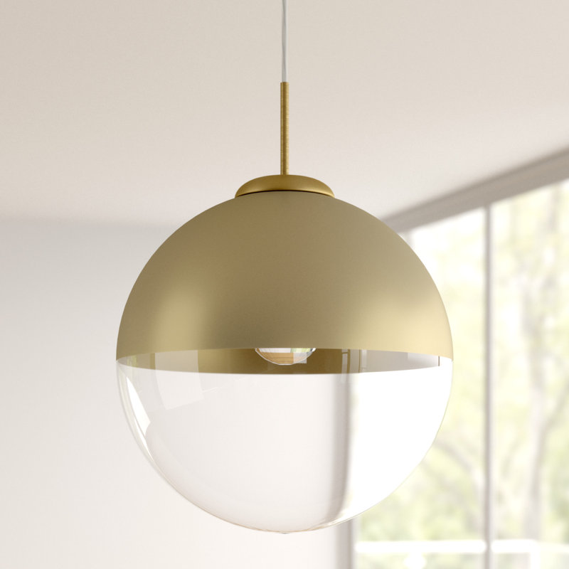 Saundra 1-Light Globe Pendant, 120cm H x 33cm W x 33cm D