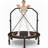 48" Foldable Mini Trampoline with 4-Level Adjustable Foam Handle and Resistance Bands-130523403