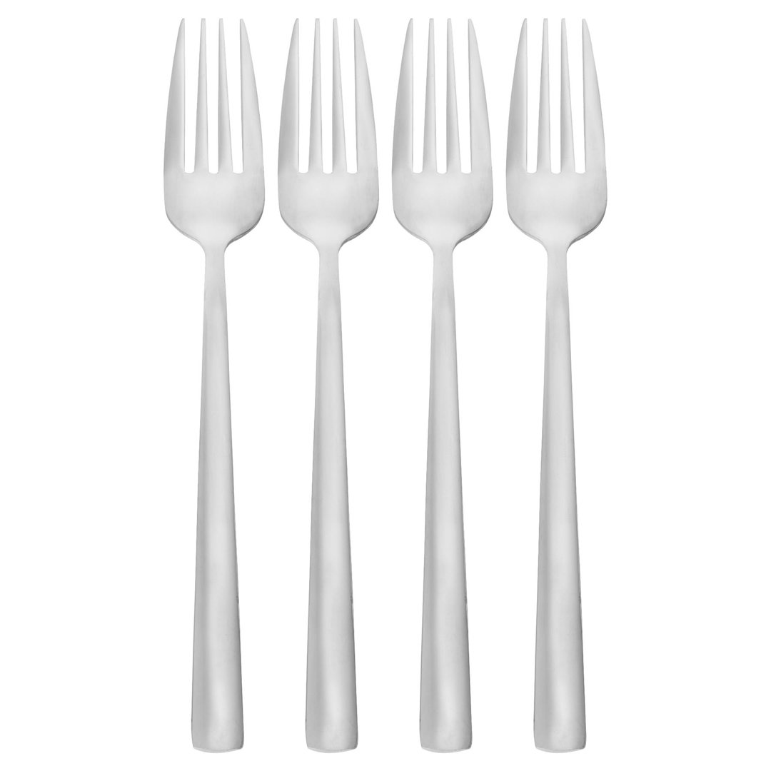 Argon Tableware - Tondo 18/0 Stainless Steel Dinner Forks - Silver