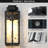 15" 1-light  Outdoor Wall Light with Water Glass Shade