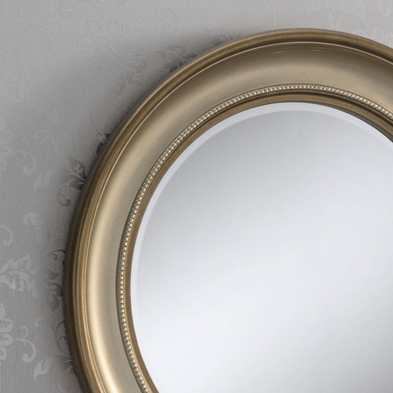 Lessard Flat Mirror, Bronze/Silver