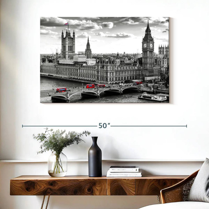 Ravi Big Ben, palais de Westminster I, H 26 po x l 39 po