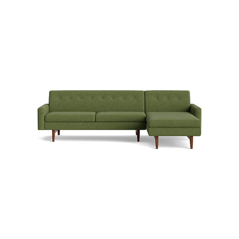 Tyler Chaise Sectional, Performance Weave - Basil, Right Hand Facing