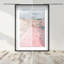Oliver Gal Pink Pool Pastel - Diamond Dust Shadowbox Framed Wall Art-450163800-450163803