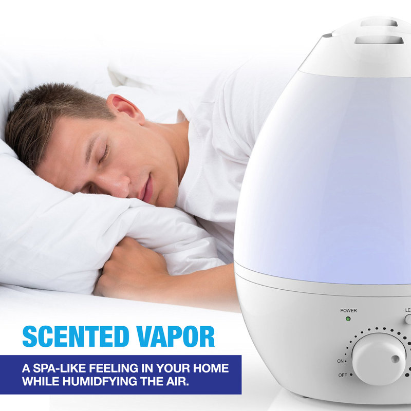 Ultrasonic Color-Changing Humidifier with Aroma Diffuser