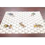 Tapis blanc / noir en laine noué à la main de conception unique 4 pi 2 po x 6 pi 1 po Nimco