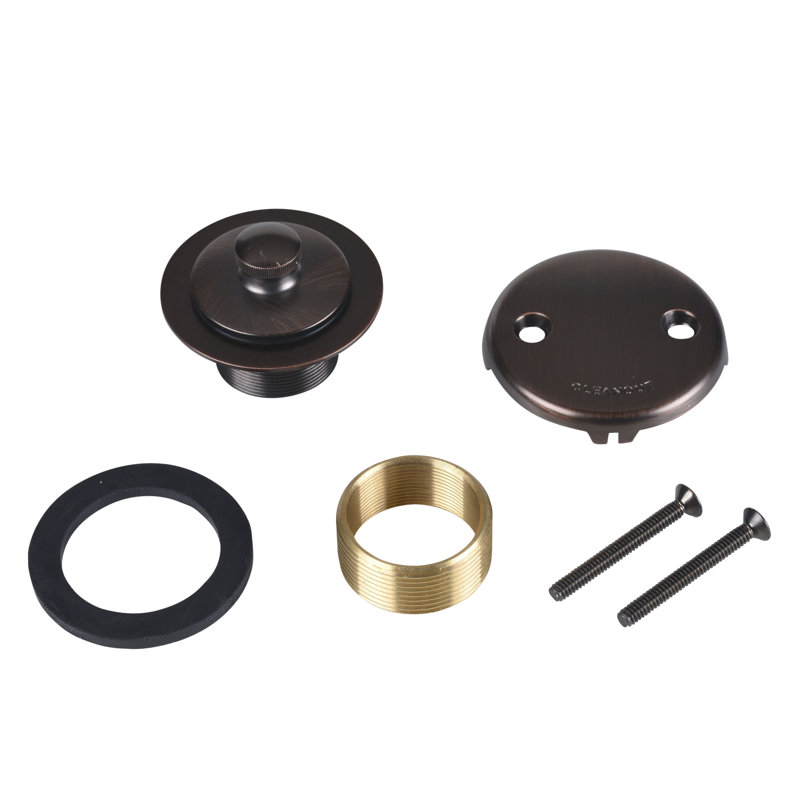 Drain Stopper Tub Drain with Overflow, Rubbed Bronze
