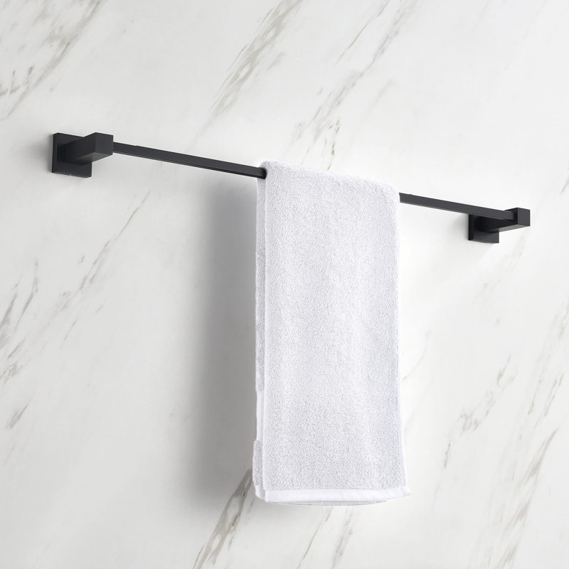 Cube 24'' 1 Towel Bar, Matte Black