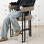 24" Upholstered Tweed Solid Back Counter Stool-1833090547