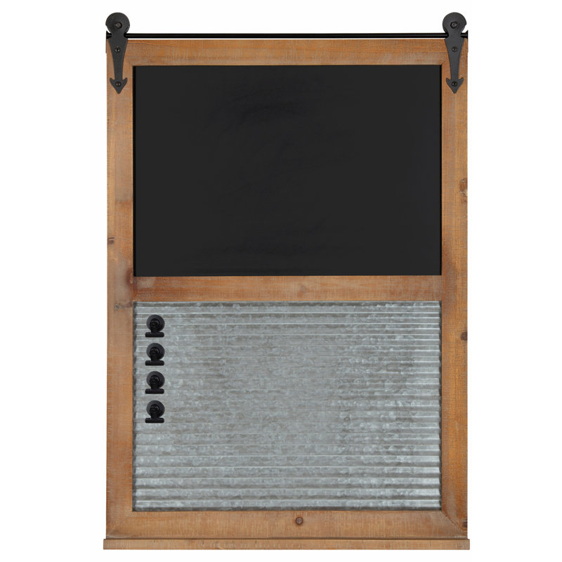 Tableau noir mural Dayanah, Brun rustique