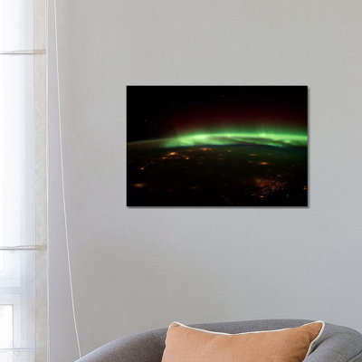 Aurora Borealis by Unknown Artist - Wrapped Canvas Print
