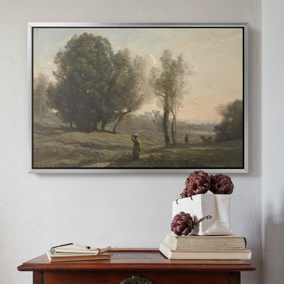 Paysage (Souvenir des Landes), v. 1872 - Jean-Baptiste-Camille Corot - Toile tendue avec châssis Corot