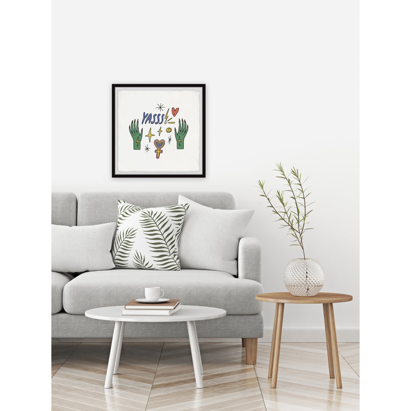 Sublime Reaction - Single Picture Frame Painting, 30cm H x 30cm W x 3.81cm D