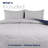 Martex Solid Color Reversible Comforter and Sham Bedding Set Super Soft Brushed Fabric-27169382-18040442