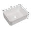 Lavabo de salle de bain vasque rectangulaire en céramique 16 po x 12 po-125252020-125252021
