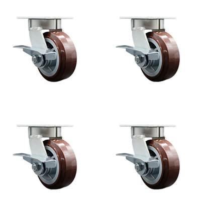 Roulettes pivotantes en polyoléfine Kingpinle
