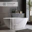 55? Baignoire autoportante avec trop-plein