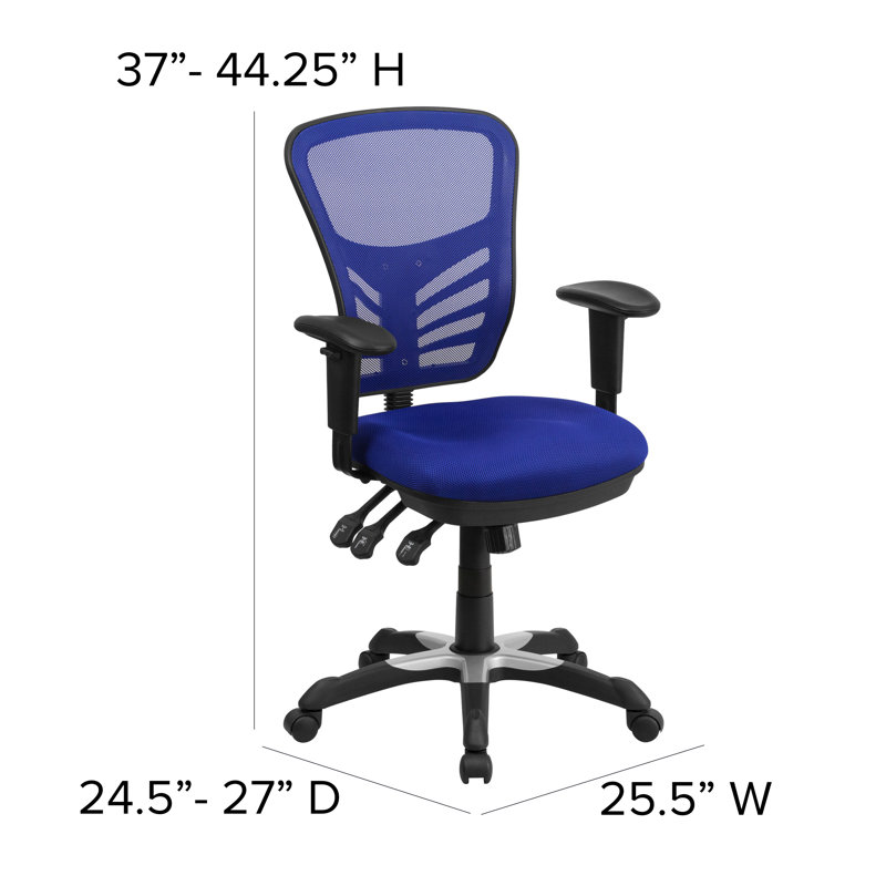 Blue Elephant Mesh Executive Chair, Blue