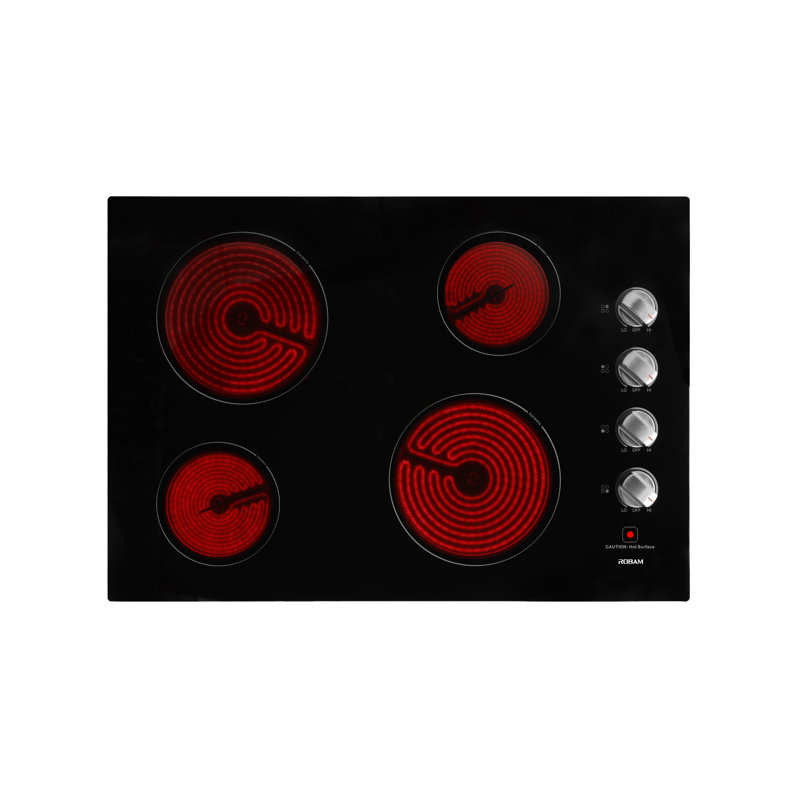 Robam 30" Black Electric 4 Burner Cooktop