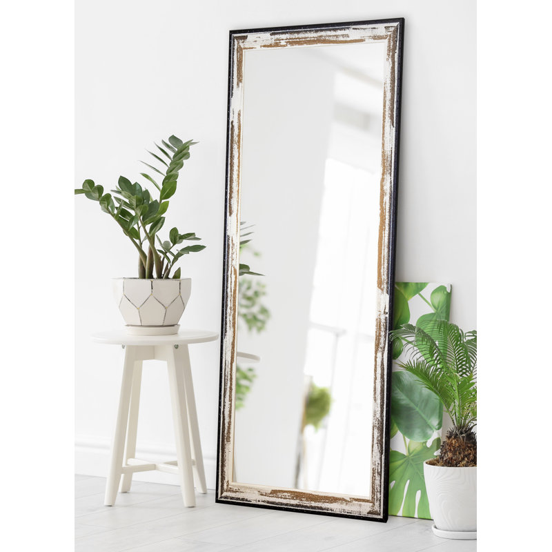 Miroir Ulrey, Brun / crème vieilli, H 65,5 po x l 30,5 po