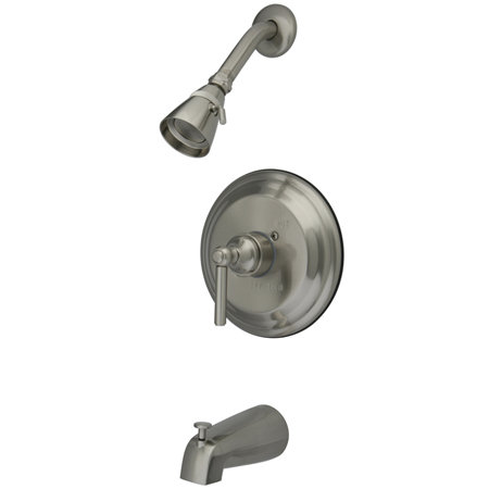 Volume Control Tub and Shower Faucet, Satin Nickel