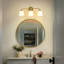 Luminaire de salle de bain 3 lumières à intensité variable avec abat-jour en verre laiteux-430878152-430878155