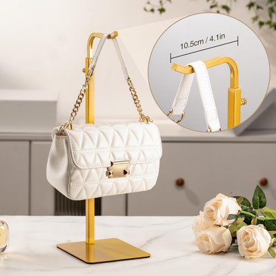 2 Pack Adjustable Tabletop Purse , Banner Display Stands,Tabletop hook holders display handbags, wreaths and banners in closets, retail stores and vendor booths