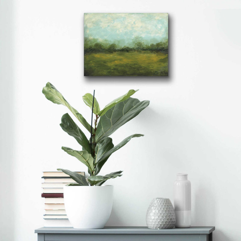 «Meadows Edge» par Courtney Prahl, art mural en verre acrylique, H 12 po x l 16 po x P 0,13 po
