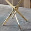 Table ronde en acier inoxydable 36 pouces