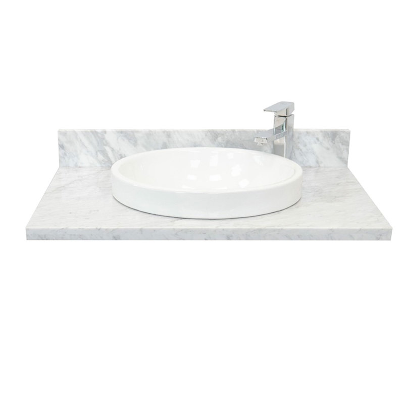 Plateau de meuble-lavabo simple 31 po