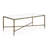 Lalia Modern Hammered Metal X-Brace Coffee Table-124572165