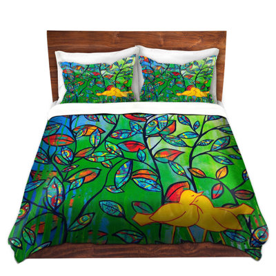 Ensemble de housse de couette love oiseaux