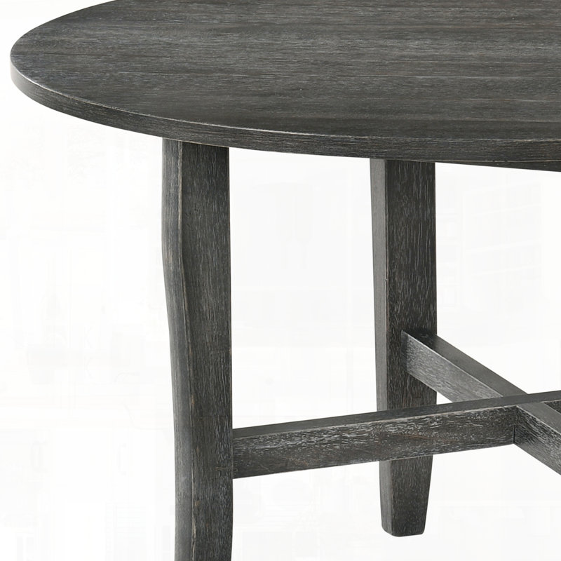 Dining Table with Sturdy Fixed Non-Extendable Tabletop