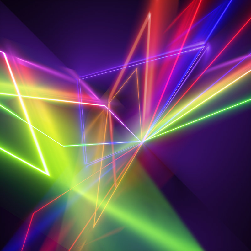 Abstract Fluorescence, 76cm H x 76cm W 