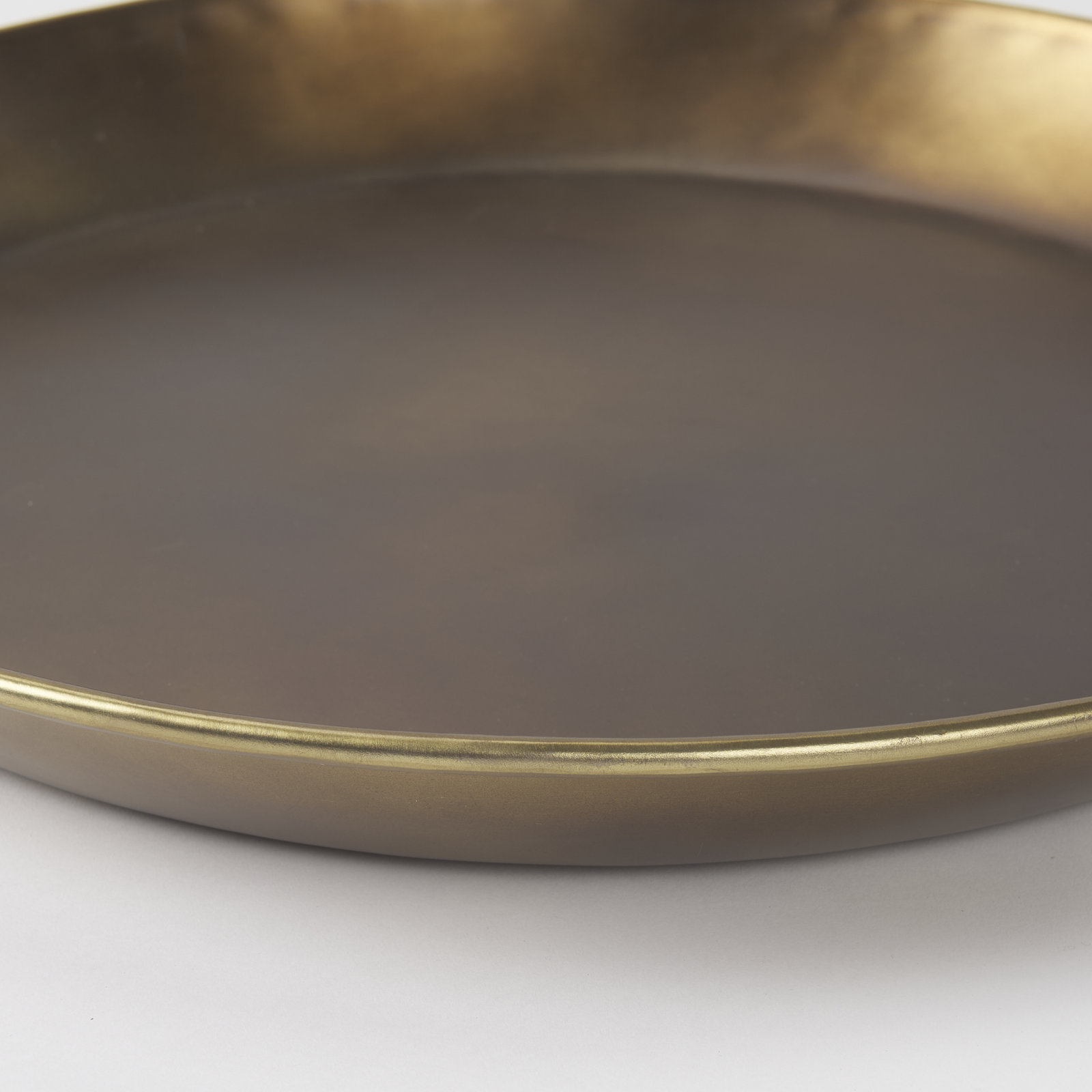 Ardis Metal Tray - Set of 1, 1.75" H x 20" W x 20" D
