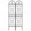 Ensemble de 2 treillis de jardin en métal antirouille 71 po x 19,7 po