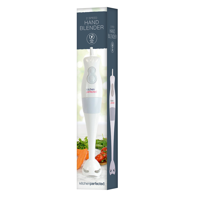 Symple Stuff 2 Speed Hand Immersion Blender, White