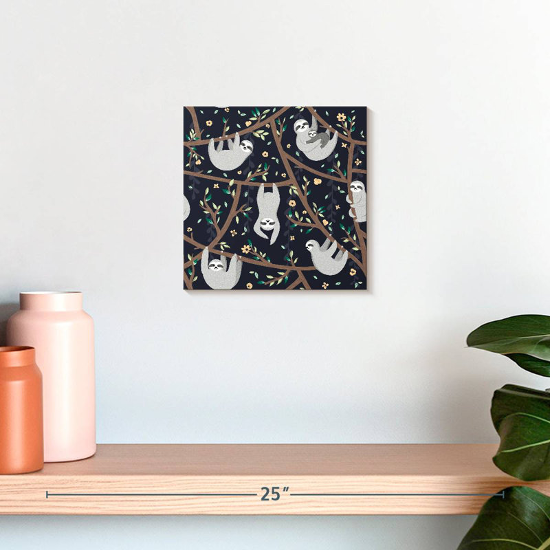 Crowle Hanging Sloths, 10" H x 10" W