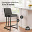 Seese Upholstered Counter Stool with Metal Frame-856194309-856194304-856194305