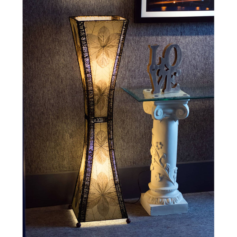 Lampe sur pied colonne 48 po Conrado, Naturel