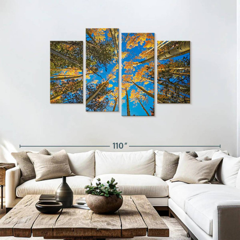 Alvord Aspen Forest In Autumn, 48" H x 75" W