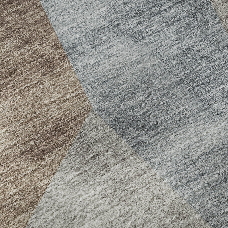 Premium Machine Washable Prisco Taupe Rug, Round 8'
