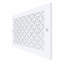 Registres muraux et de plafond Stellar Air White avec vis en laiton - 8 x 16 (ouverture de conduit) 10 x 18 - cercles 3D-129778081-129778084-131250983