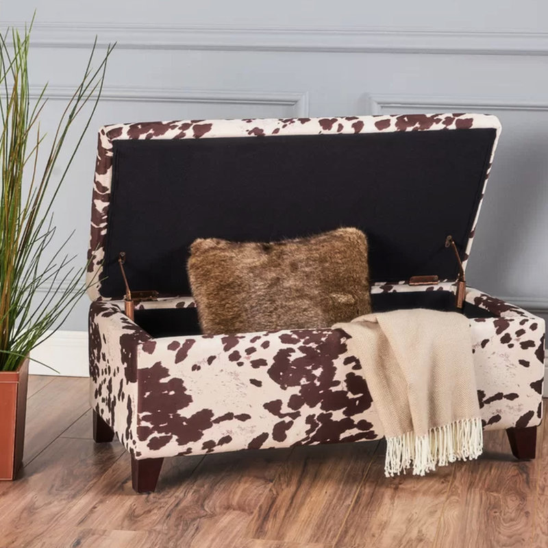 Rangement avec velours brun et design contemporain, l 39,00 po, P 19,00 po, H 16,25 po, espace de rangement spacieux, large, profond, haut, fermeture en douceur