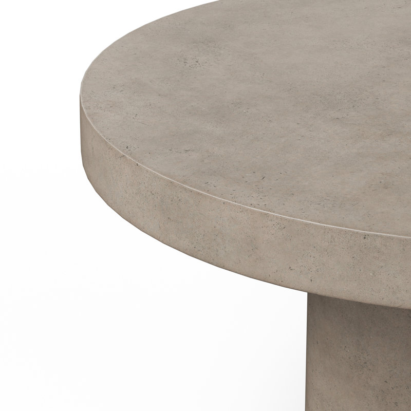 Table de salle à manger Kareen, Gris foncé, Table de salle à manger (hauteur de 30,25 po) , Rond 47,25 po