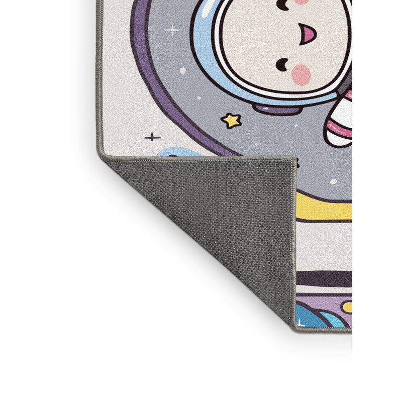 Tapis pour enfants Isabelle & Max ™ Space Planets Astronauts, Rectangulaire 8 pi x 10 pi