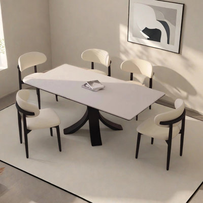 Retro rectangular dining table
